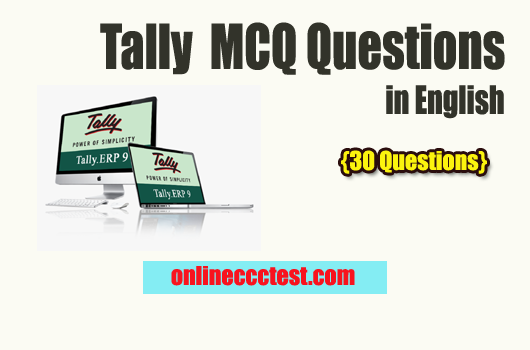 Tally MCQ Questions and Answers in English